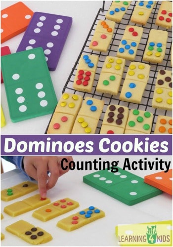 Dominoes cookies counting activity