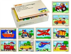 Vehicle Puzzle Box Set of 10