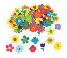 Glossy Printed Flower Pasting Pieces Pack of 1250