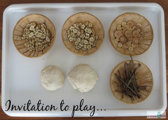 Coconut Play Dough Play