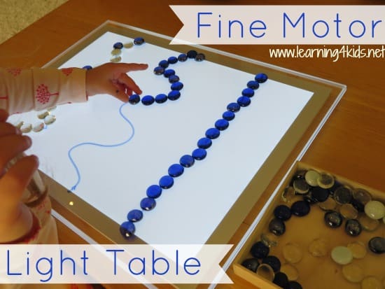 Fine Motor Light Table