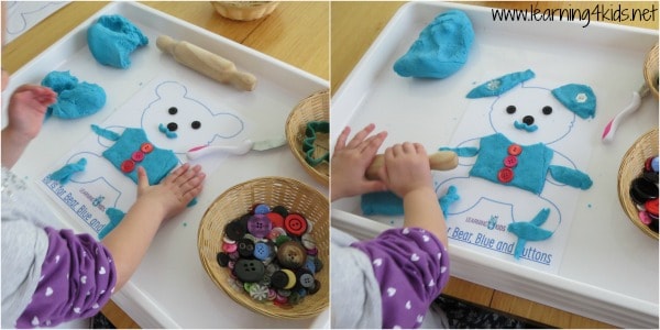 Learning through play, fine motor skills and play dough
