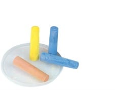 Coloured Pavement Chalk Bucket of 24