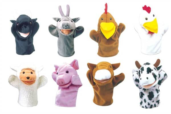 Farm Animal Hand Puppets Set of 8  Learning 4 Kids
