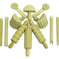 Wooden Play Dough Tools