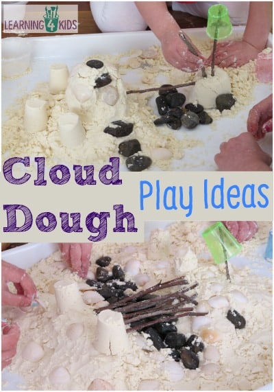 Cloud Dough Play Ideas and Activities