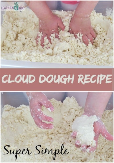 How to make Cloud Dough Recipe | Learning 4 Kids