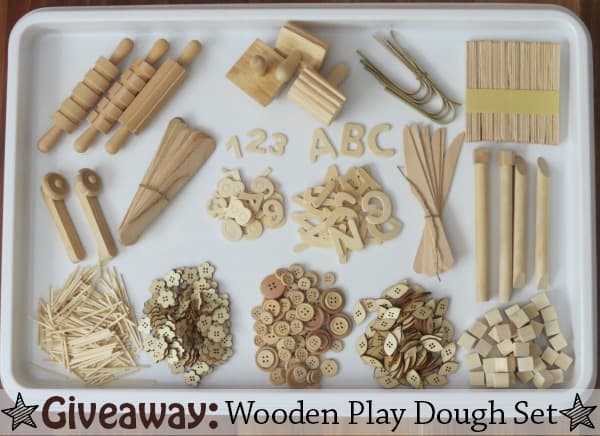 Giveaway Wooden Play Dough Set