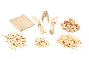 Natural Wooden Play Dough Kit