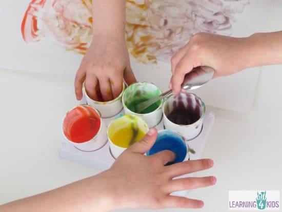 Homemade Edible Finger Paint