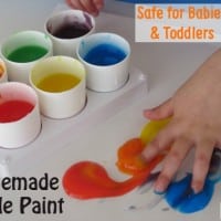Homemade Edible Paint - Safe for Babies and Toddlers