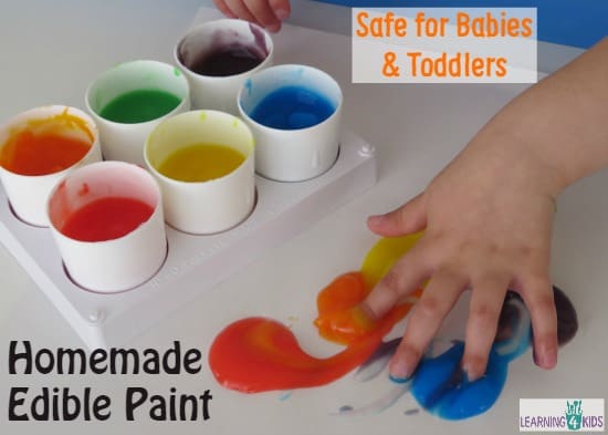 Homemade Edible Finger Paint