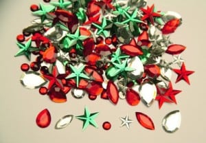 Christmas Rhinestones 45g Pack