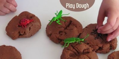Letter I Activity - Insect Prints in Play Dough