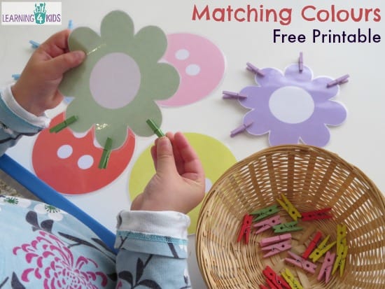 Matching Colours Free Printable Busy Bag
