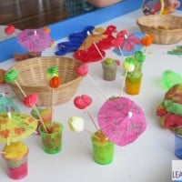 Summer play dough activity for kids and toddlers