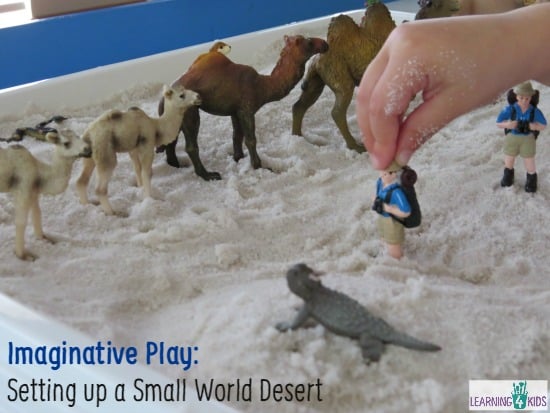 setting up a small world desert