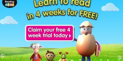 4 Weeks free trial with ABC Reading Eggs online reading program