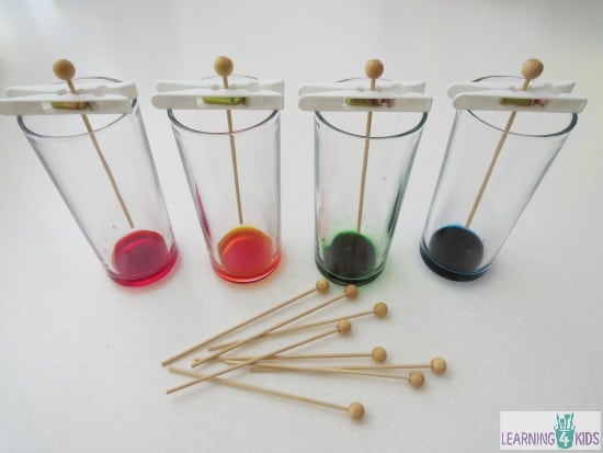 how to make sugar crystals rock candy on a stick - learning 4 kids