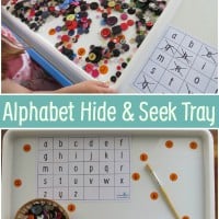 Alphabet Games - Hide and Seek Tray