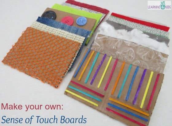Make your own sense of touch boards