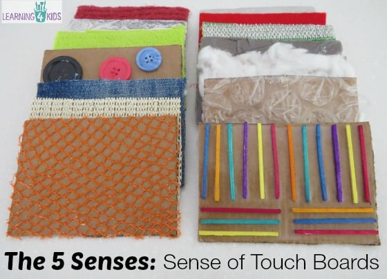 The 5 Senses - Sense of Touch Boards