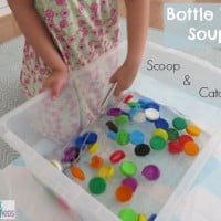 Bottle Top Soup Game - Catch and Scoop the Bottle Tops