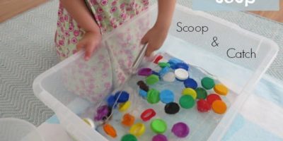 Bottle Top Soup Game - Catch and Scoop the Bottle Tops