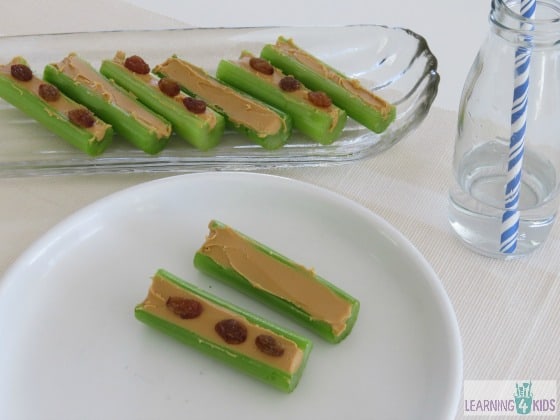 Celery and Peanut butter boats