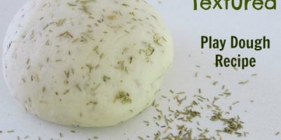 Dried Rosemary Textured Play Dough Recipe by Learning 4 Kids