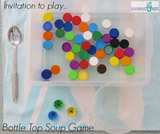 Invitation to play Bottle Top Soup Game