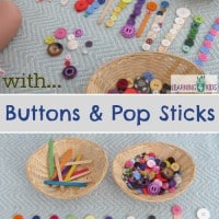 Let's play with Buttons and Pop Sticks - lots of fun ideas