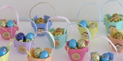 Miniature Egg Carton Easter Basket Craft