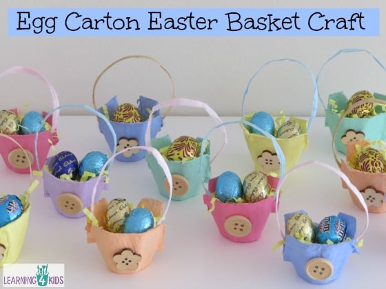 Miniature Egg Carton Easter Basket Craft