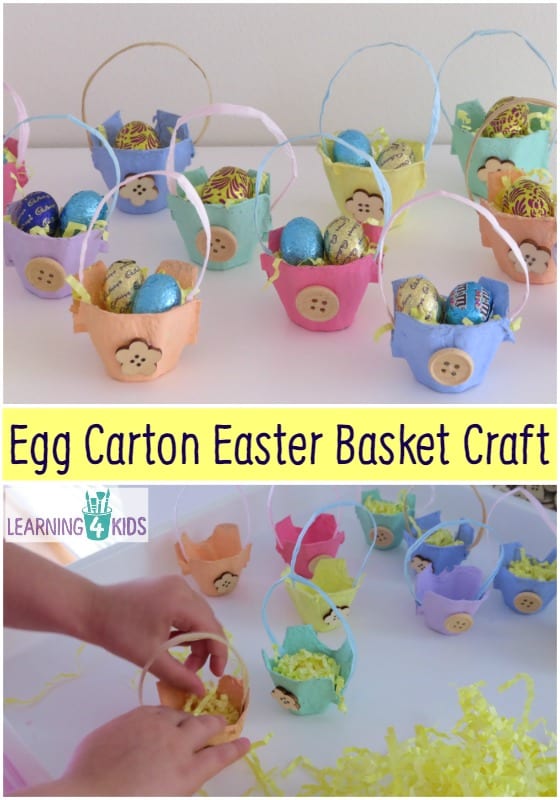 Simple Egg Carton Easter Basket Craft