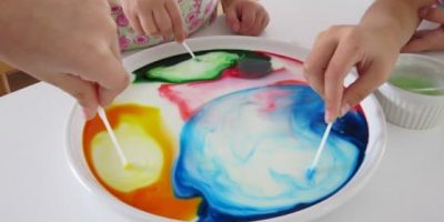 Colour Changing Milk Experiment - Science Fun for Kids by Learning 4 Kids