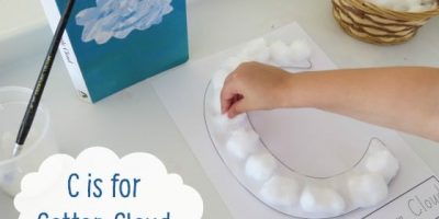 Letter C Activity - C is for Cotton Cloud by Learning 4 Kids