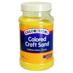 Yellow Coloured Craft Sand