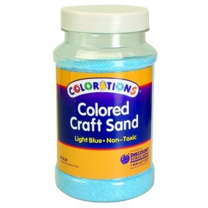 Light Blue Coloured Craft Sand
