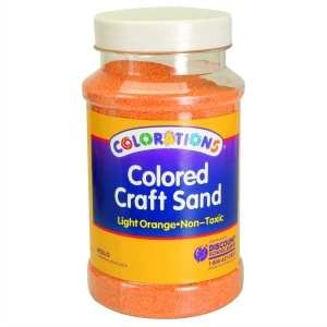 Light Orange Coloured Craft Sand