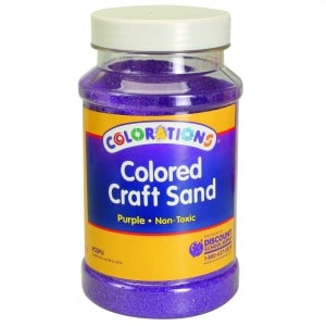 Purple Coloured Craft Sand