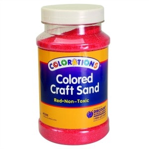 Red Coloured Craft Sand