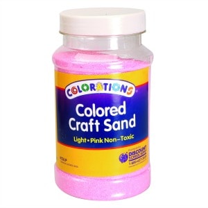 Light Pink Coloured Craft Sand