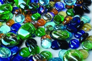 Assorted Glass Gems 500g
