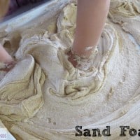 sand foam for sensory play experiences
