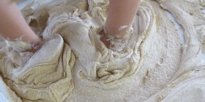 sand foam for sensory play experiences