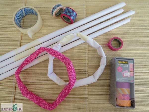 what you will need to make homemade rings for a throwing game