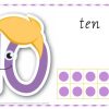 Printable Play dough Mat Number 10
