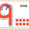 Number 9 Printable Play Dough Mat