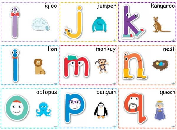 Alphabet playdough mats